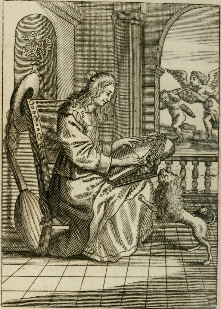 An illustration from Het masker vande wereldt afgetrocken, 1733, leaf 39