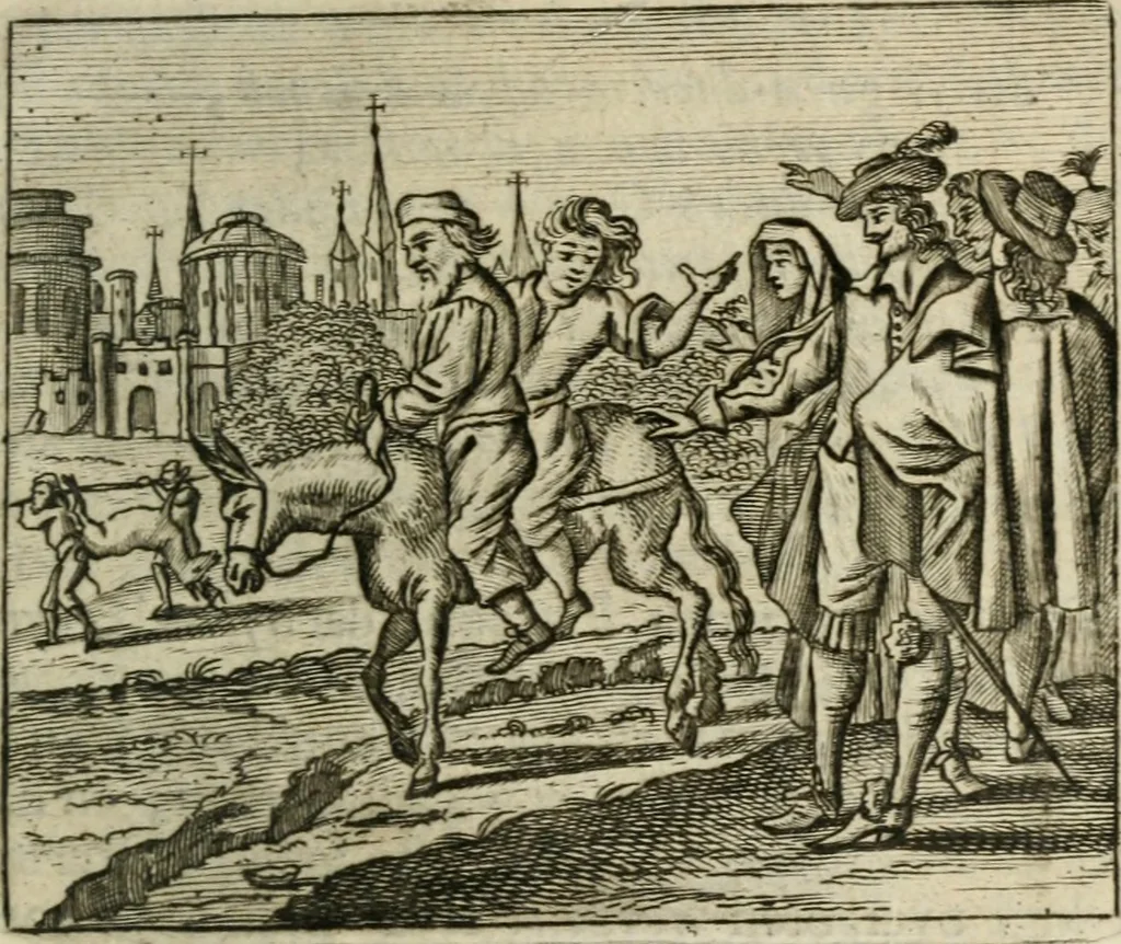 An illustration from Het masker vande wereldt afgetrocken, 1733, leaf 394