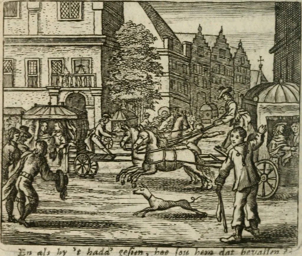 An illustration from Het masker vande wereldt afgetrocken, 1733, leaf 53