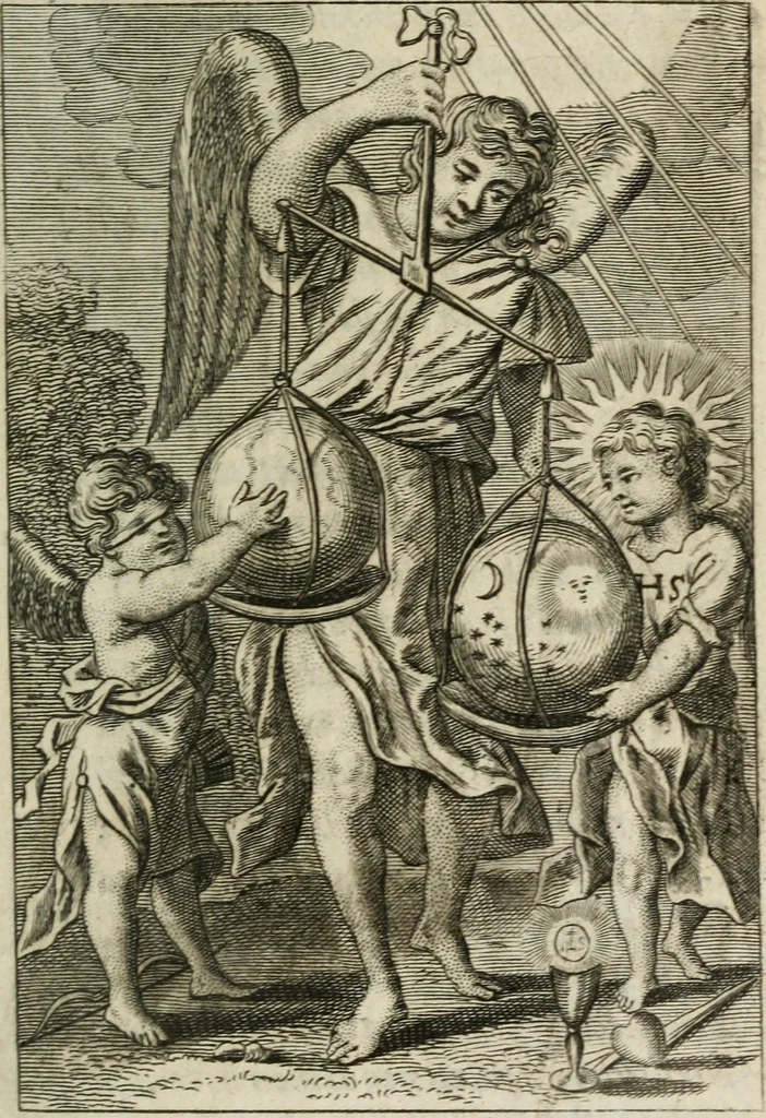 An illustration from Het masker vande wereldt afgetrocken, 1733, leaf 66