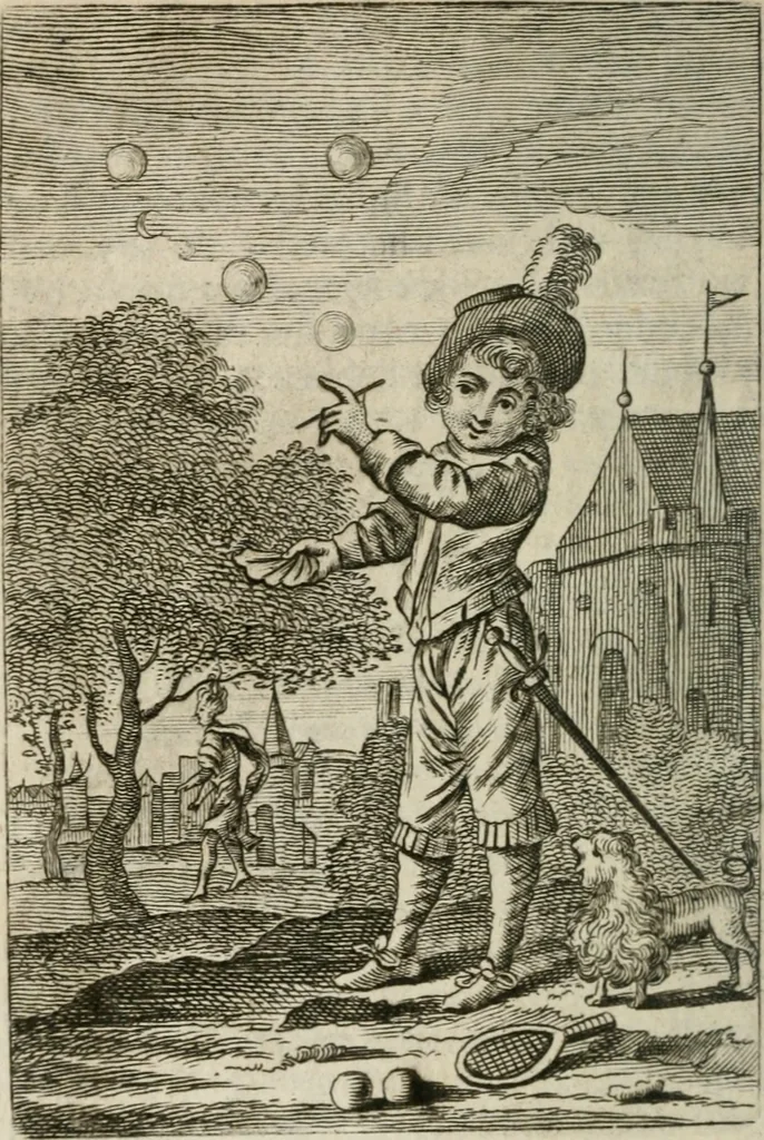 An illustration from Het masker vande wereldt afgetrocken, 1733, leaf 97