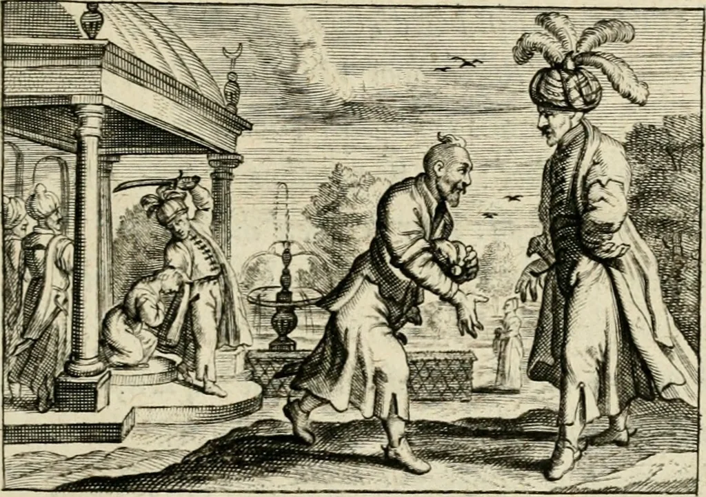 An illustration from Het masker vande wereldt, 1646, leaf 140