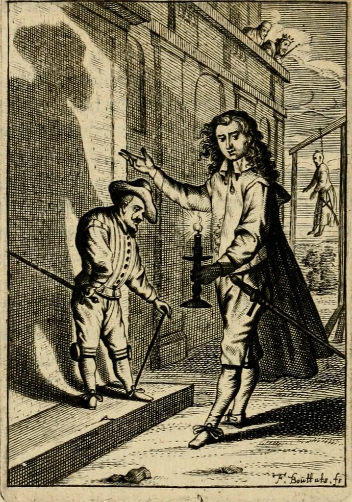 An illustration from Het masker vande wereldt, 1646, leaf 221