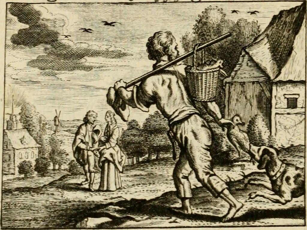 An illustration from Het masker vande wereldt, 1646, leaf 249