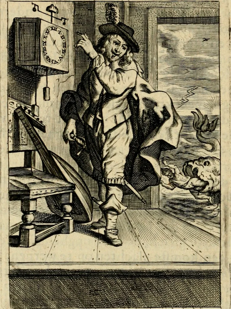 An illustration from Het masker vande wereldt, 1646, leaf 259