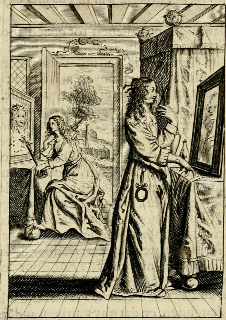 An illustration from Het masker vande wereldt, 1646, leaf 289