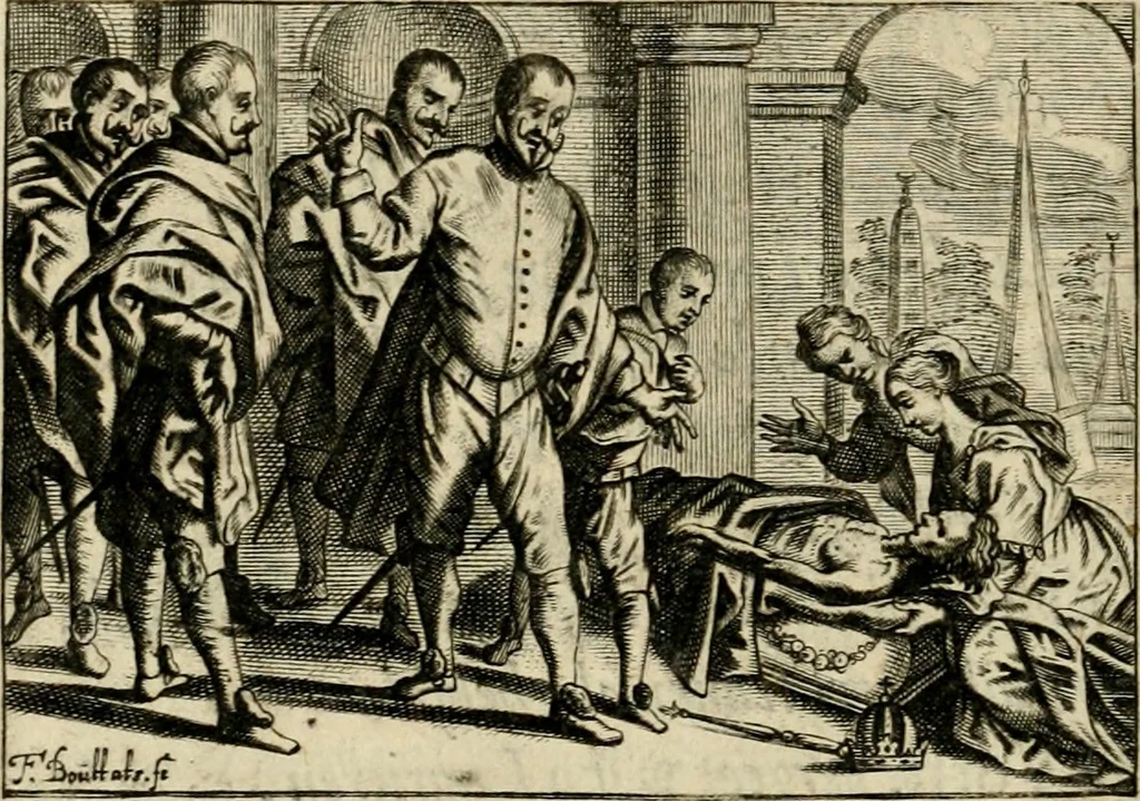 An illustration from Het masker vande wereldt, 1646, leaf 99