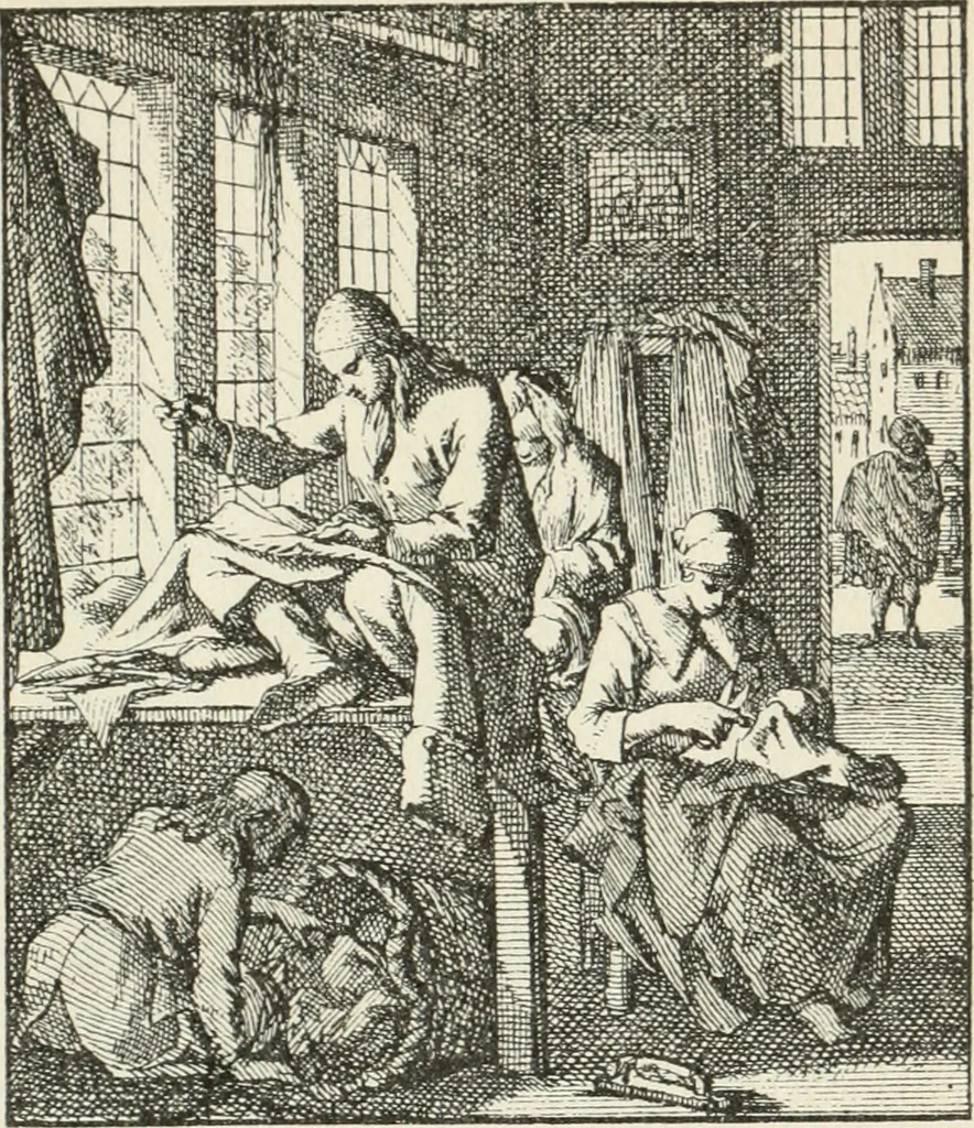 An illustration from Het menselyk bedryf, 1694, leaf 10