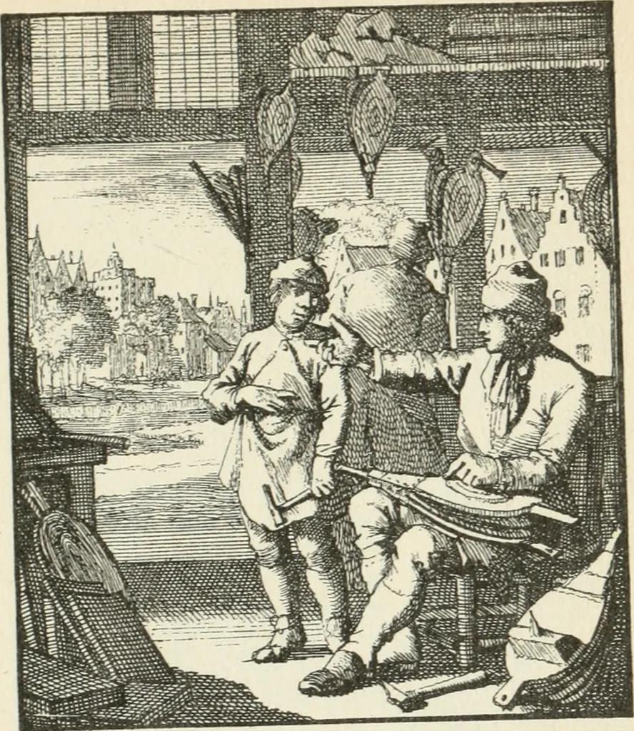 An illustration from Het menselyk bedryf, 1694, leaf 112