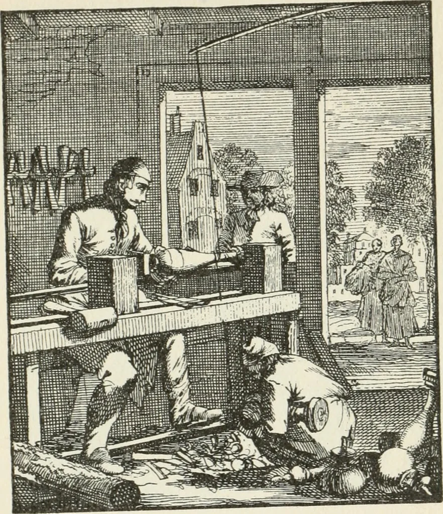 An illustration from Het menselyk bedryf, 1694, leaf 114