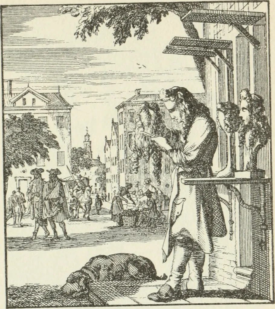 An illustration from Het menselyk bedryf, 1694, leaf 120