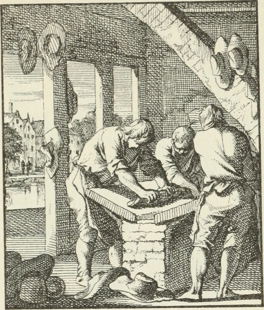 An illustration from Het menselyk bedryf, 1694, leaf 122