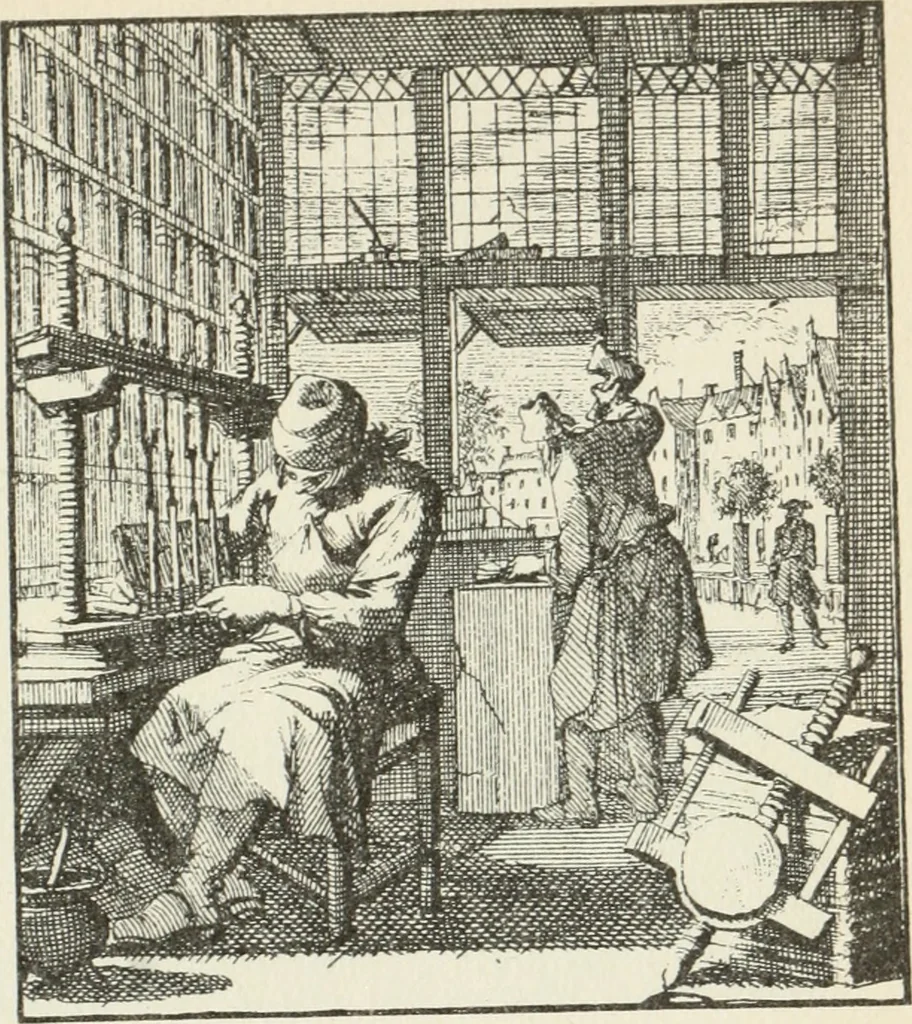 An illustration from Het menselyk bedryf, 1694, leaf 132