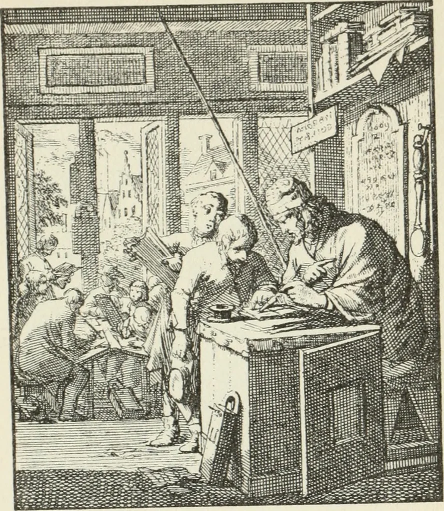 An illustration from Het menselyk bedryf, 1694, leaf 134