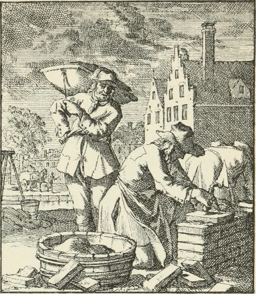 An illustration from Het menselyk bedryf, 1694, leaf 14