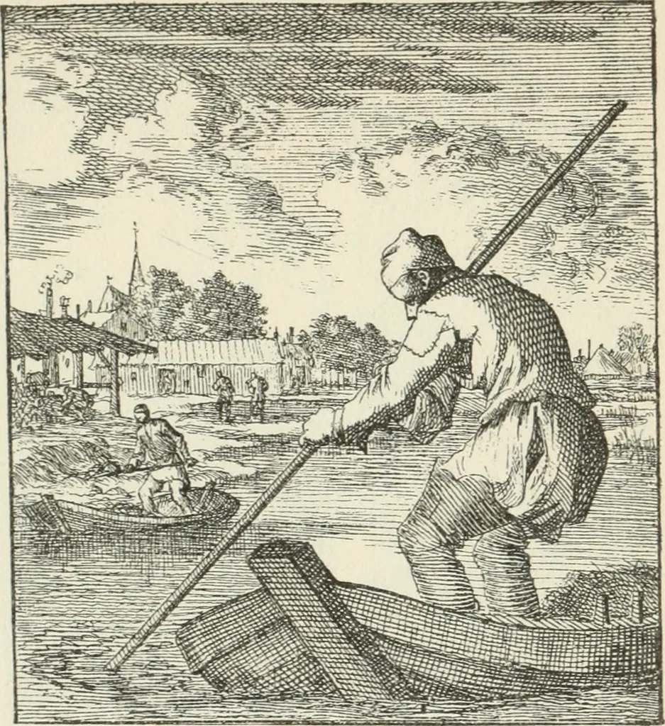 An illustration from Het menselyk bedryf, 1694, leaf 154