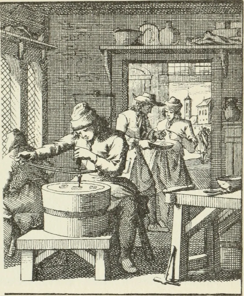 An illustration from Het menselyk bedryf, 1694, leaf 168