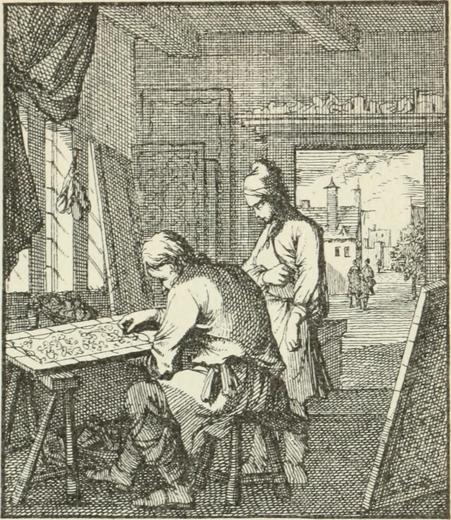 An illustration from Het menselyk bedryf, 1694, leaf 170