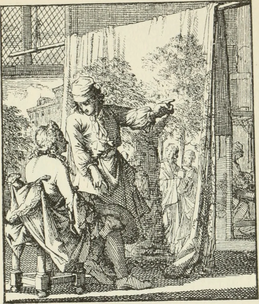 An illustration from Het menselyk bedryf, 1694, leaf 172