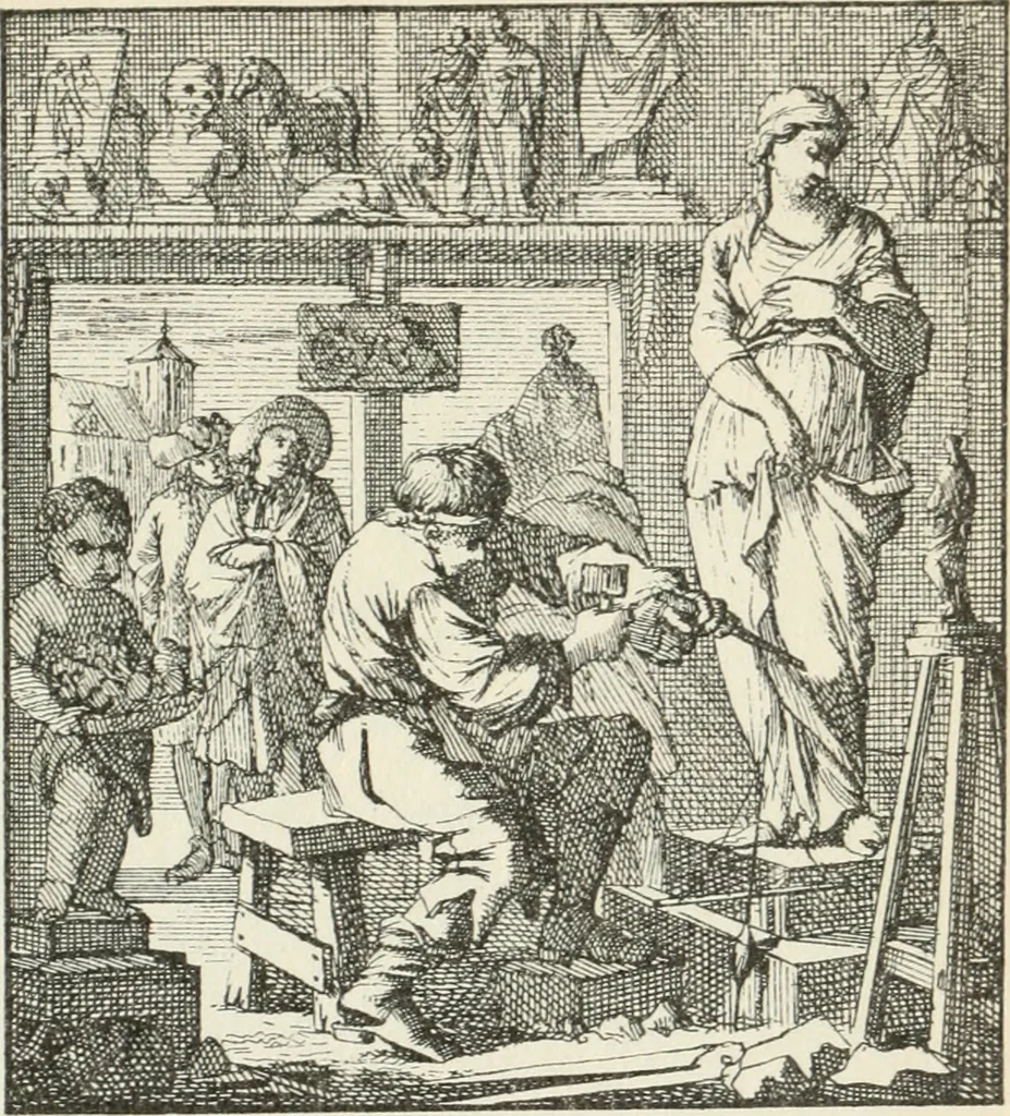 An illustration from Het menselyk bedryf, 1694, leaf 178