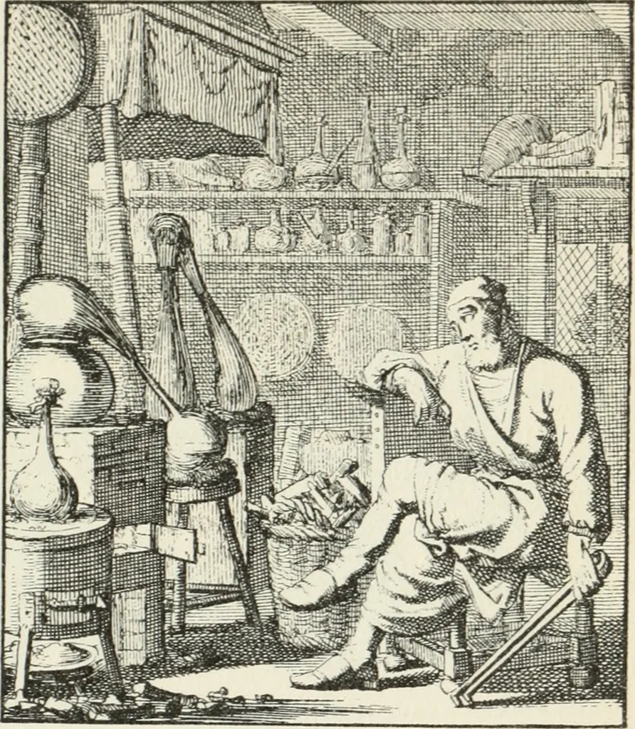 An illustration from Het menselyk bedryf, 1694, leaf 186