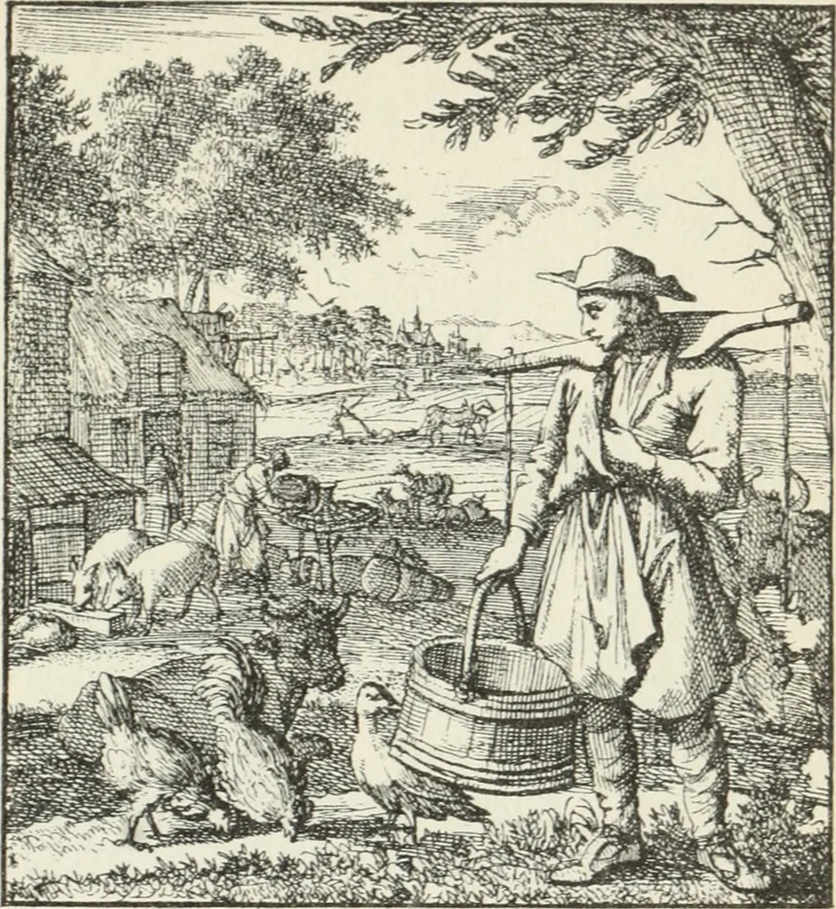 An illustration from Het menselyk bedryf, 1694, leaf 192