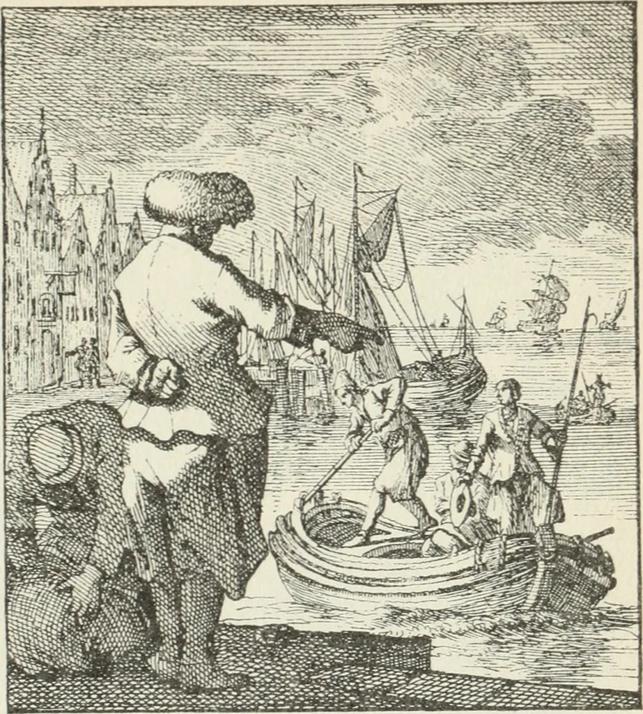 An illustration from Het menselyk bedryf, 1694, leaf 194
