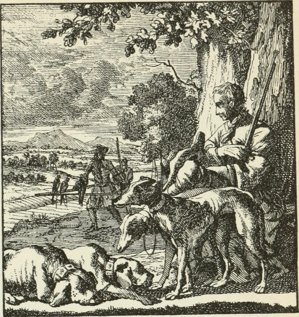 An illustration from Het menselyk bedryf, 1694, leaf 198