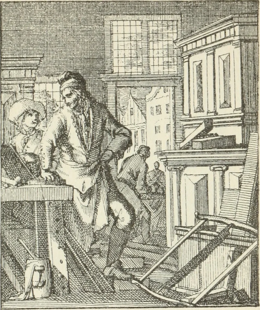 An illustration from Het menselyk bedryf, 1694, leaf 20
