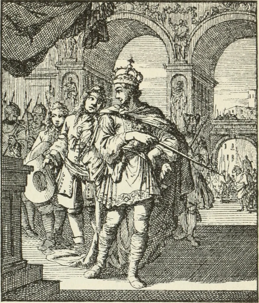 An illustration from Het menselyk bedryf, 1694, leaf 204