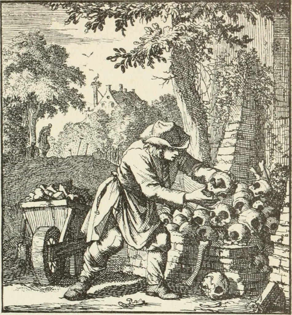 An illustration from Het menselyk bedryf, 1694, leaf 206