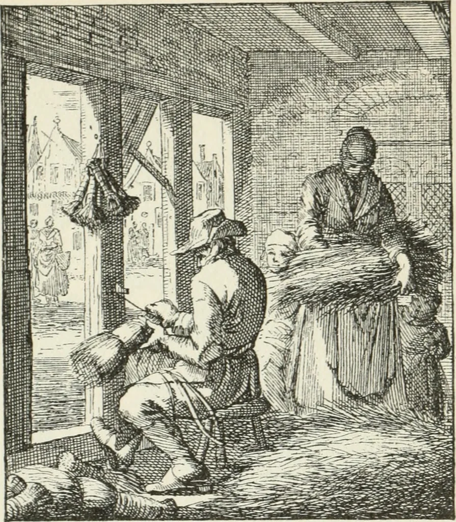 An illustration from Het menselyk bedryf, 1694, leaf 24