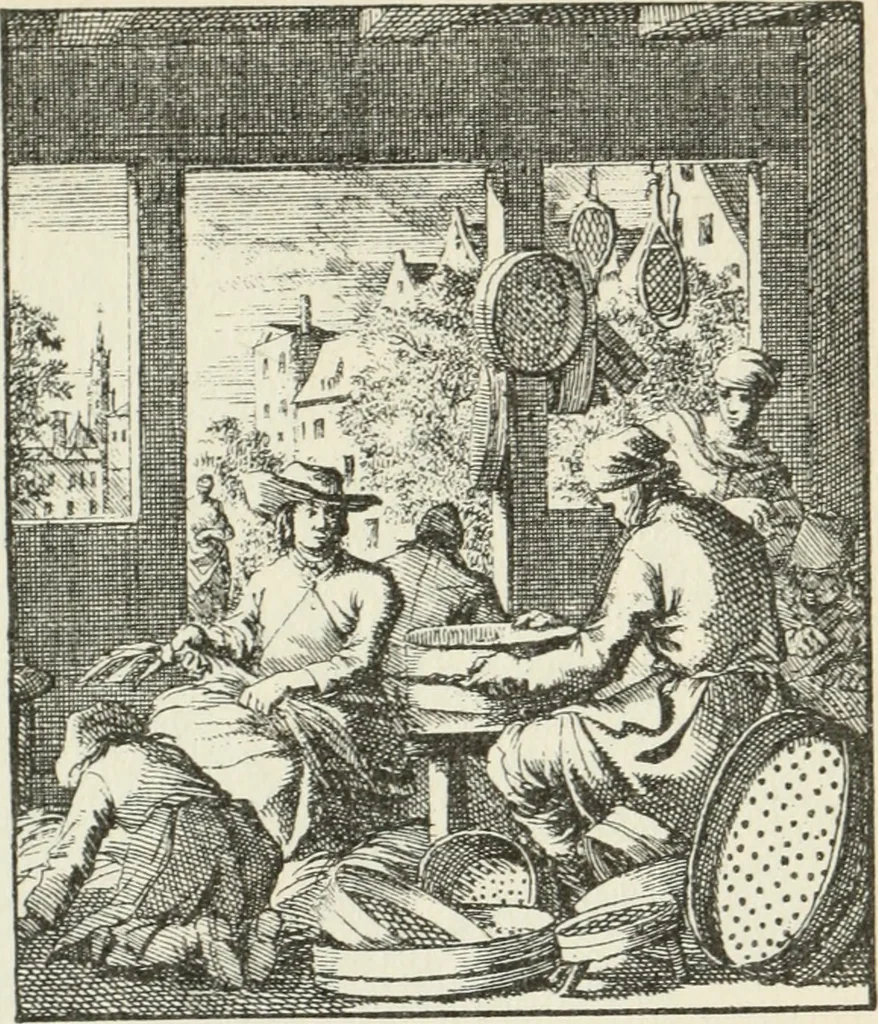 An illustration from Het menselyk bedryf, 1694, leaf 28