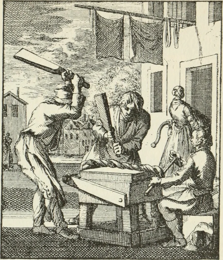 An illustration from Het menselyk bedryf, 1694, leaf 32