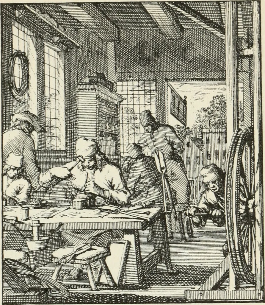 An illustration from Het menselyk bedryf, 1694, leaf 50