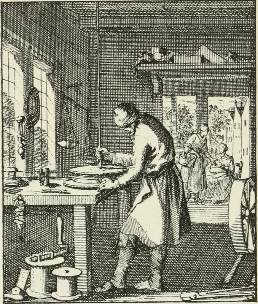 An illustration from Het menselyk bedryf, 1694, leaf 54