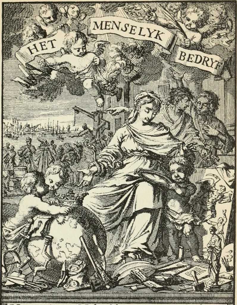 An illustration from Het menselyk bedryf, 1694, leaf 6