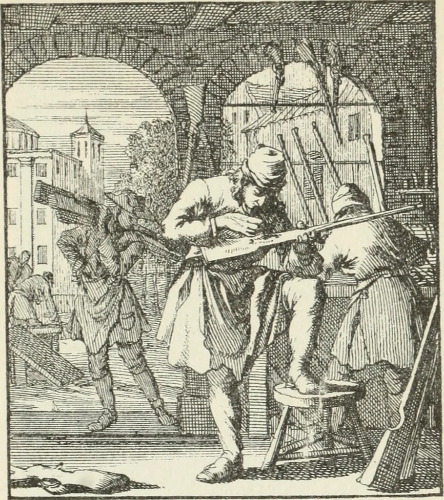 An illustration from Het menselyk bedryf, 1694, leaf 72