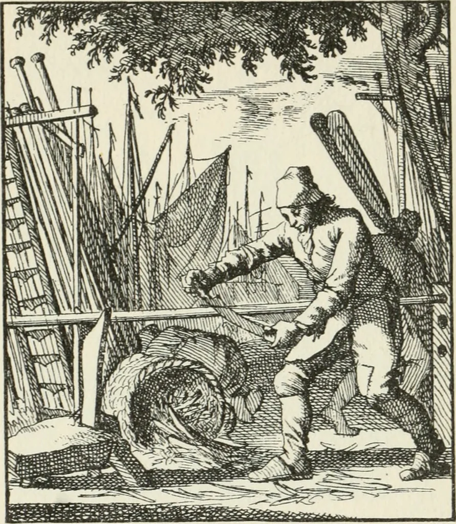An illustration from Het menselyk bedryf, 1694, leaf 76