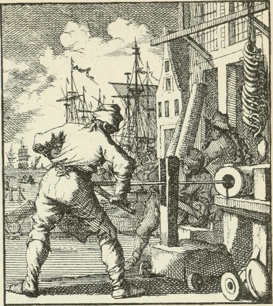 An illustration from Het menselyk bedryf, 1694, leaf 78