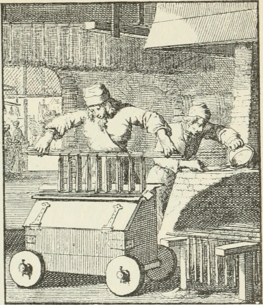 An illustration from Het menselyk bedryf, 1694, leaf 90