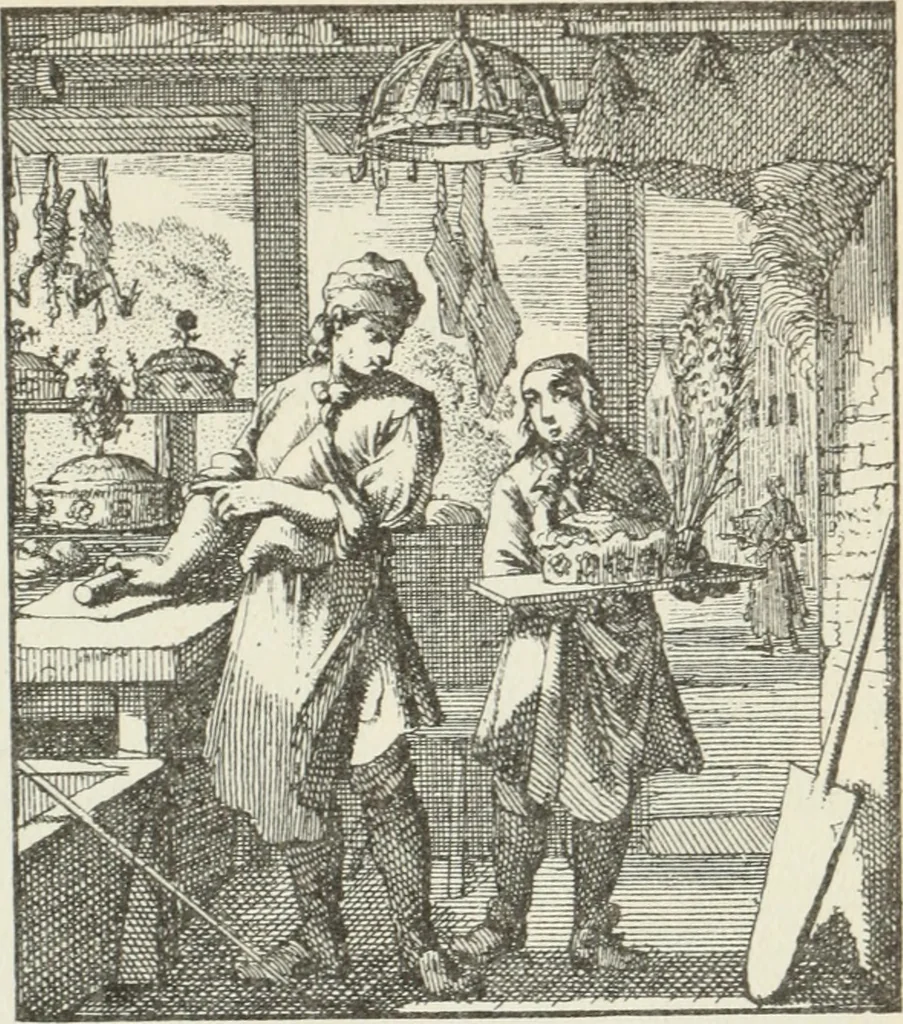 An illustration from Het menselyk bedryf, 1694, leaf 94