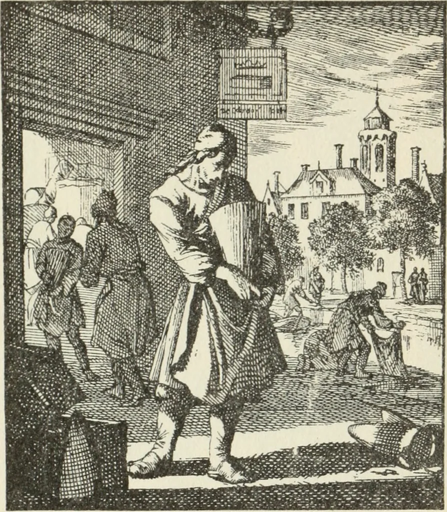 An illustration from Het menselyk bedryf, 1694, leaf 96