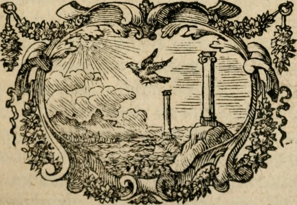 An illustration from Het onbekend en wonderlijk eyland, Utopia, 1700, leaf 8