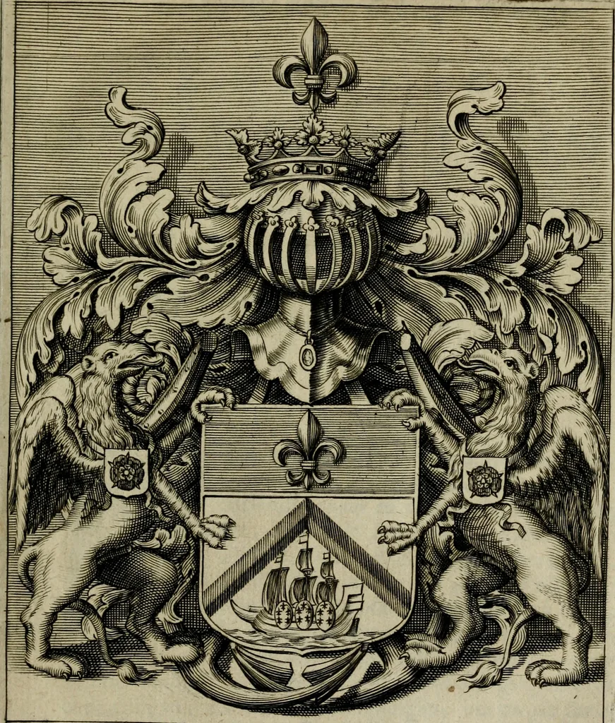 An illustration from Het ontroerde Nederlandt, door de wapenen des konings van Vrankryk : dat is een waarchtigh verhaal van den Fransen, Engelsen, Keulsen, en Munstersen oorlogh, tegen de Vereenigde Nederlanden, met desselfs binnelandtse beroerten ..., 1674, leaf 10