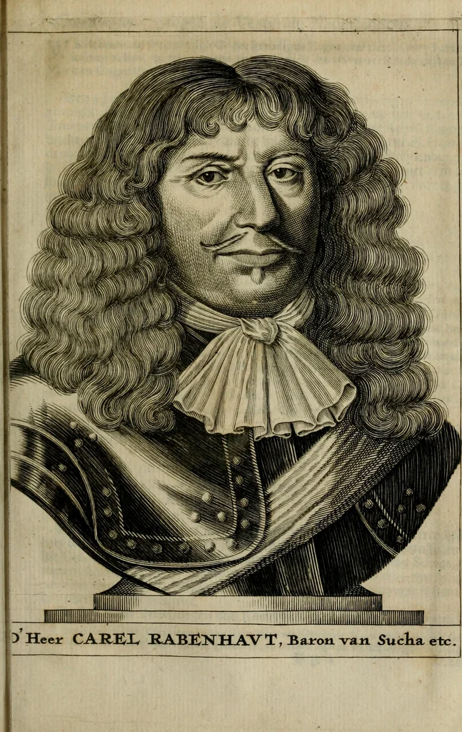 An illustration from Het ontroerde Nederlandt, door de wapenen des konings van Vrankryk : dat is een waarchtigh verhaal van den Fransen, Engelsen, Keulsen, en Munstersen oorlogh, tegen de Vereenigde Nederlanden, met desselfs binnelandtse beroerten ..., 1674, leaf 394