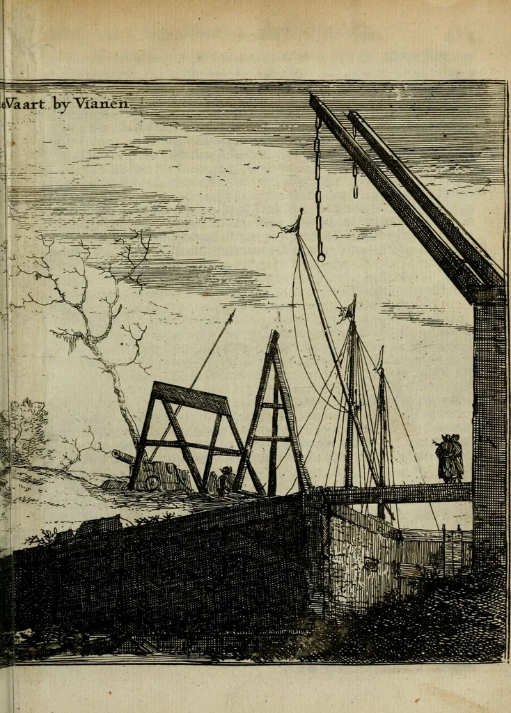 An illustration from Het ontroerde Nederlandt, door de wapenen des konings van Vrankryk : dat is een waarchtigh verhaal van den Fransen, Engelsen, Keulsen, en Munstersen oorlogh, tegen de Vereenigde Nederlanden, met desselfs binnelandtse beroerten ..., 1674, leaf 460