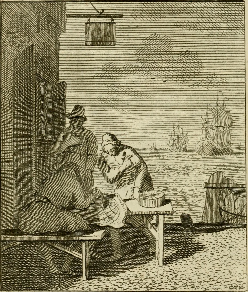 An illustration from Het overvloeijend herte, of nagelatene verzen, 1767, leaf 101