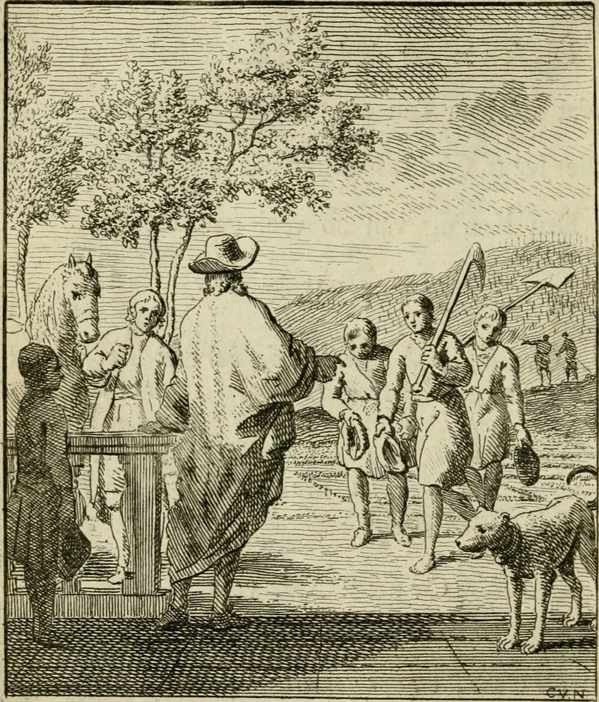 An illustration from Het overvloeijend herte, of nagelatene verzen, 1767, leaf 109