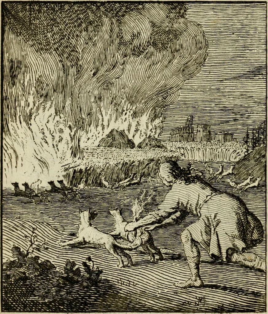 An illustration from Het overvloeijend herte, of nagelatene verzen, 1767, leaf 137